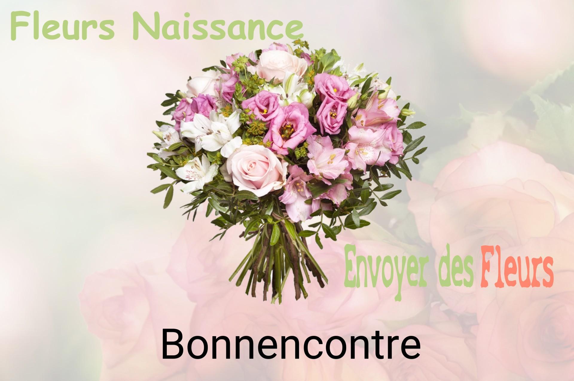 Bouquet de fleurs de naissance livré à Bonnencontre